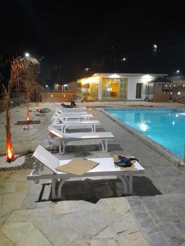 Night view of swimming pool - Begnas Aqua Park